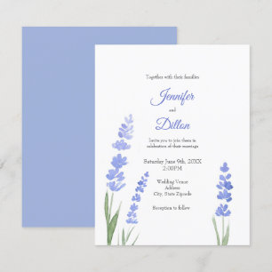 Invitation de la lavande aquarelle