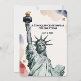 Invitation de la Liberté pour le 250e anniversaire