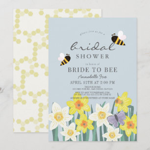 Invitation de la mariée à Bee Daffodil Fête des ma