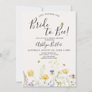 Invitation de la mariée à la douche nuptiale