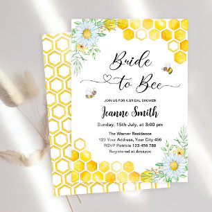Invitation de la mariée à la douche nuptiale