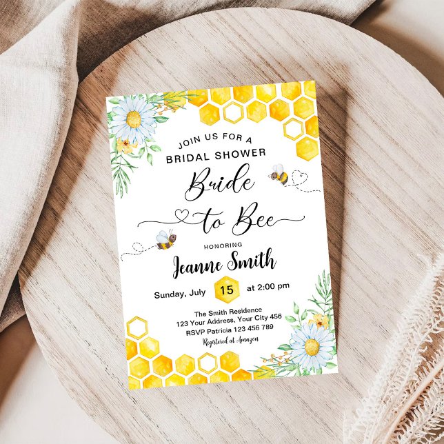 Invitation de la mariée à la douche nuptiale (Créateur téléchargé)
