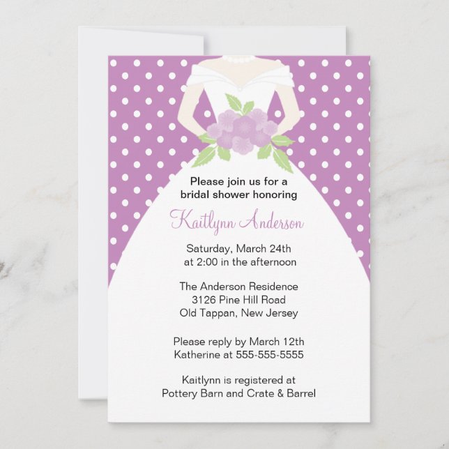 Invitation de la mariée de la poule de la poule Po (Devant)