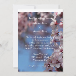 invitation de la mariée et du marié