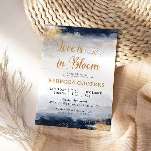Invitation de la marine et de la douche nuptiale