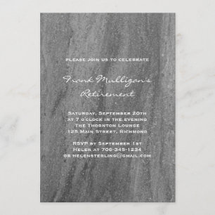 Invitation de la Masculine Granite Retirement Part