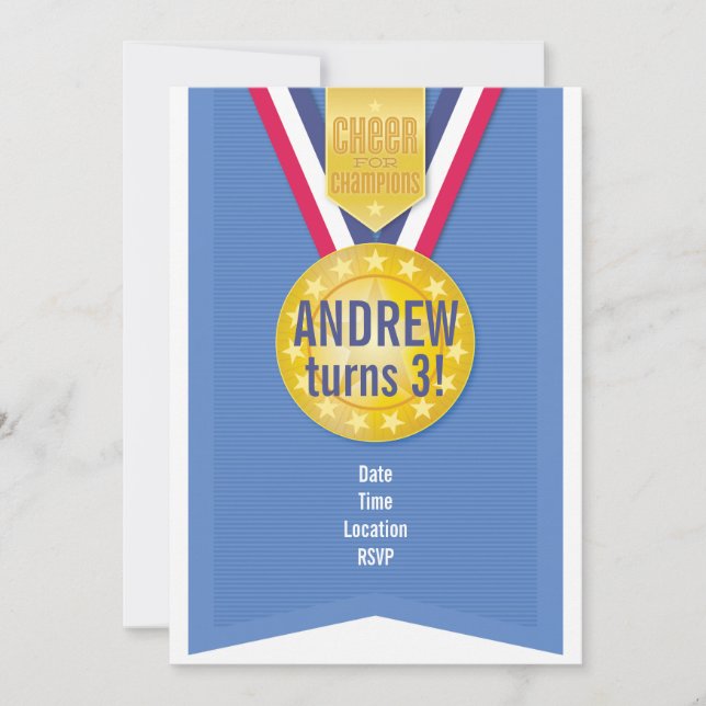 Invitation de la médaille d'or (Devant)