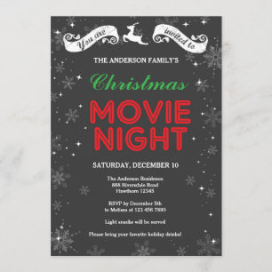 Invitation de la nuit du cinéma de Noël, Film de N