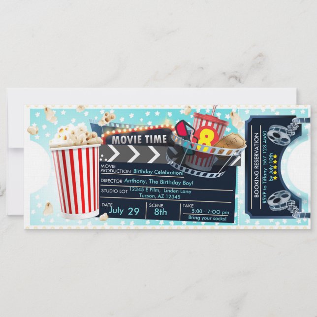 Invitation de la nuit du film (Devant)