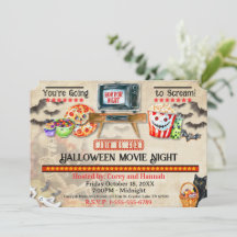 Invitation de la nuit du film d'Halloween