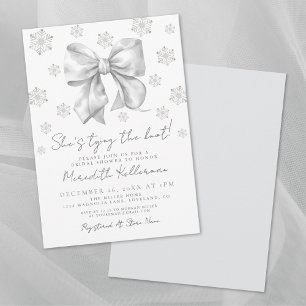 Invitation de la nuptiale Bow hiver