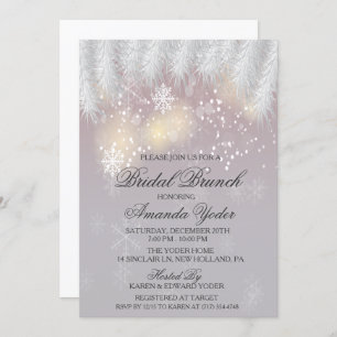 Invitation de la nuptiale Brunch d'hiver
