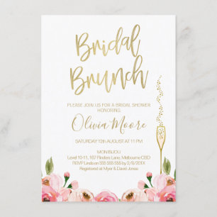 Invitation de la nuptiale de Brunch