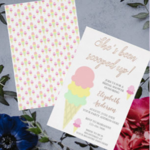 Invitation de la nuptiale de crème glacée