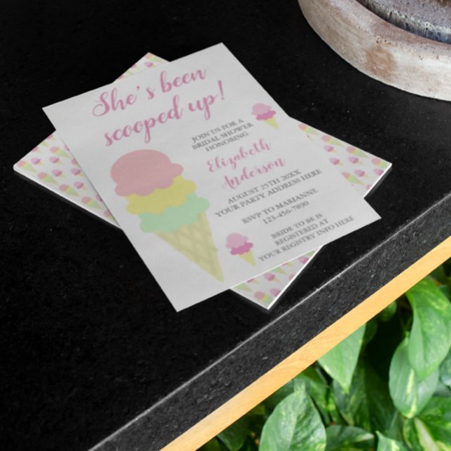 Invitation de la nuptiale de crème glacée (Créateur téléchargé)