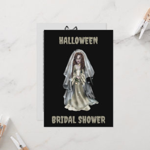 Invitation de la nuptiale de Halloween Mariée Éffr