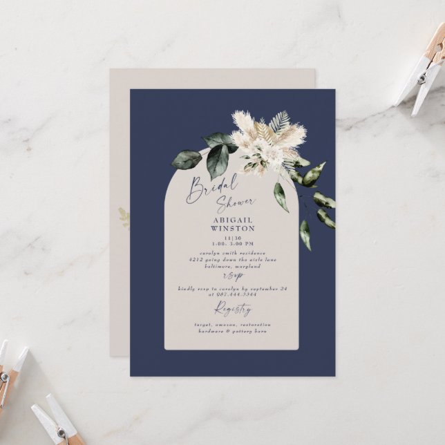 Invitation de la nuptiale de la marine et de la pa (Devant/Arrière en situation)