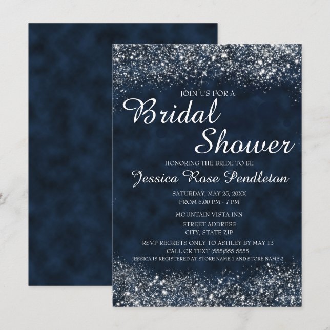 Invitation de la nuptiale de la poussière d'étoile (Devant / Derrière)