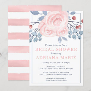 Invitation de la nuptiale de printemps, Fleur aqua