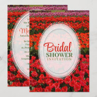 Invitation de la nuptiale des Tulipes rouges