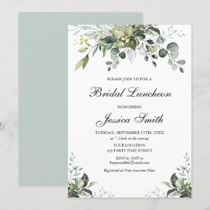 Invitation de la nuptiale Eucalyptus Watercolor