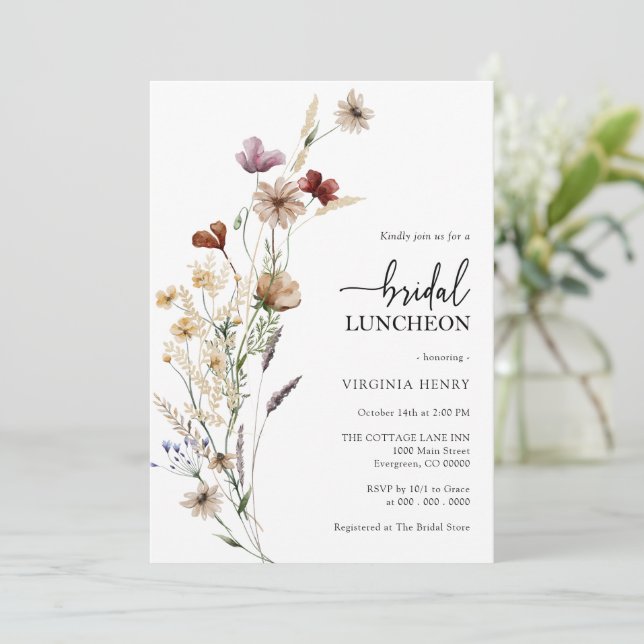 Invitation de la nuptiale florale (Debout devant)