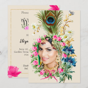 Invitation de la nuptiale Photo indienne