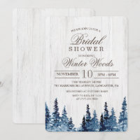 Invitation de la nuptiale Rustic Wood Tree