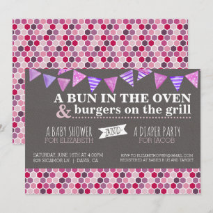 Invitation de la partie baby shower/couche