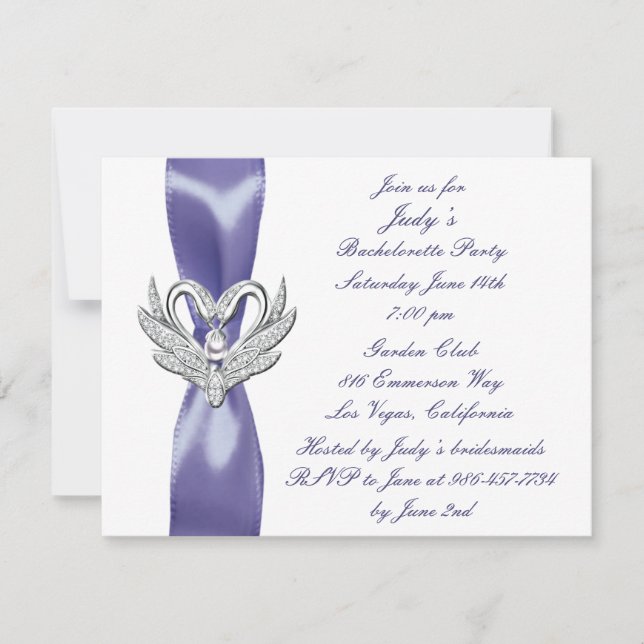 Invitation de la partie Bachelorette Bachelorette  (Devant)