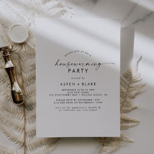 Invitation de la partie chauffante de script moder