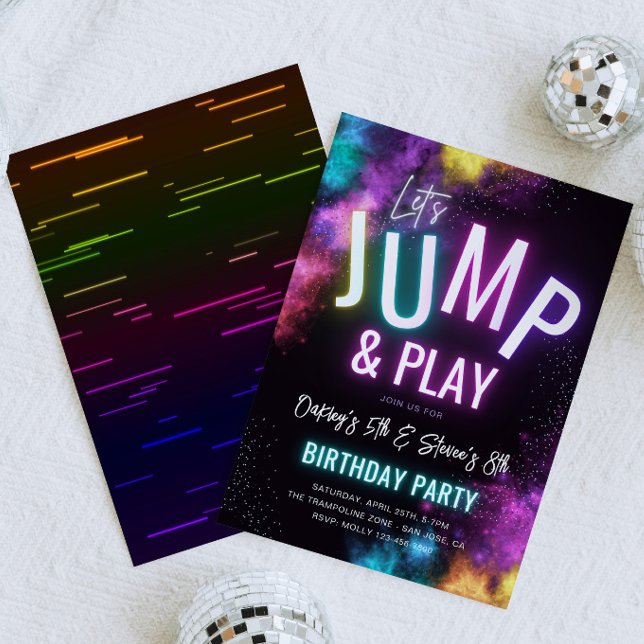 Invitation de la partie conjointe de Trampoline (Créateur téléchargé)