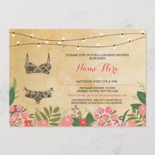 Invitation de la partie de bachelorette de douche 