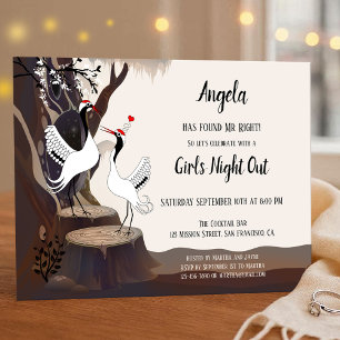 Invitation de la partie de bachelorette des Grues 