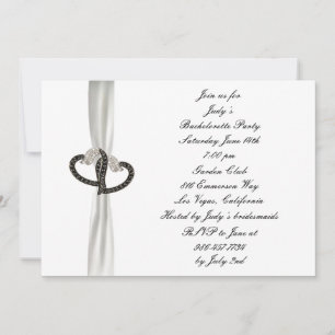 Invitation de la partie de Bachelorette en diamant
