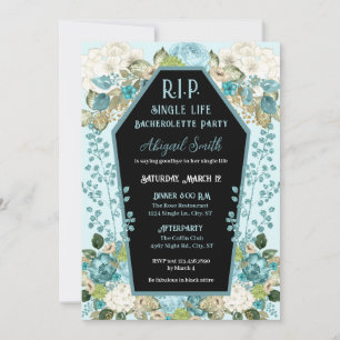 Invitation de la partie de bachelorette R.I.P Rose