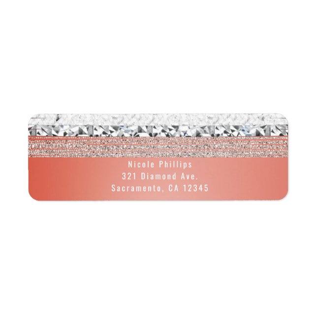 Invitation de la partie de bling en argent trempé  (Devant)