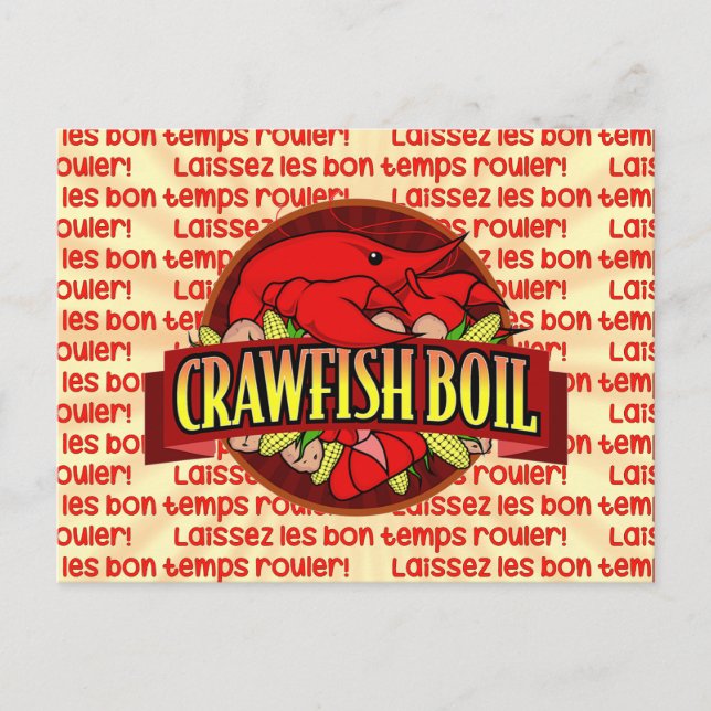 Invitation de la partie de bouillie de poisson-cre (Devant)