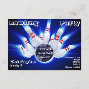 invitation de la partie de bowling