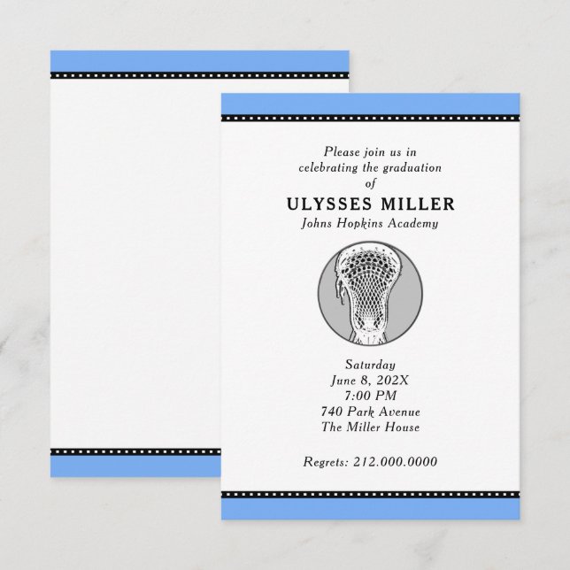 Invitation de la partie de crosse (Devant / Derrière)