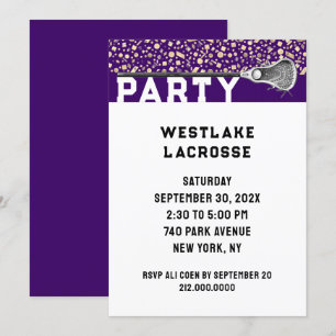 Invitation de la partie de crosse
