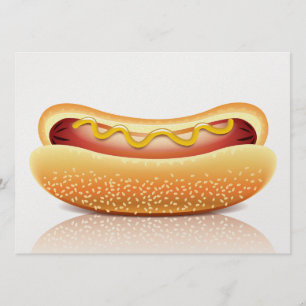 Invitation de la partie de cuisine de chien chaud