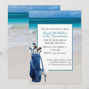 Invitation de la partie de golf de White Beach Gro