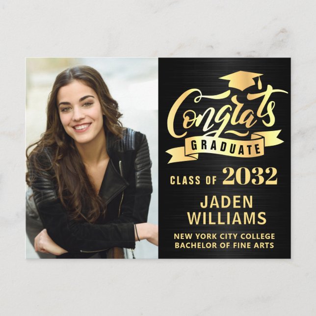 Invitation de la partie de graduation de 2024 mode (Devant)