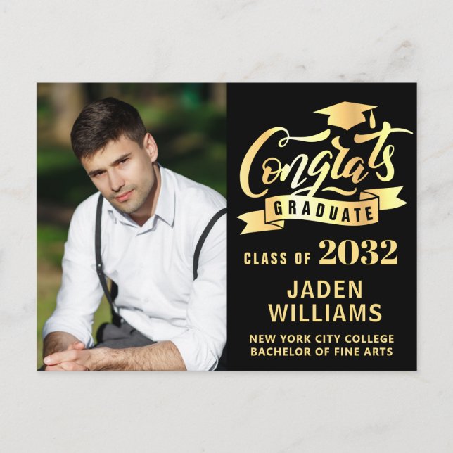 Invitation de la partie de graduation de 2024 mode (Devant)