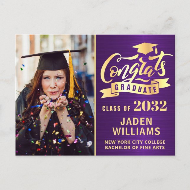 Invitation de la partie de graduation de 2024 mode (Devant)