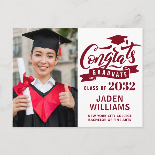 Invitation de la partie de graduation de 2024 mode (Devant)