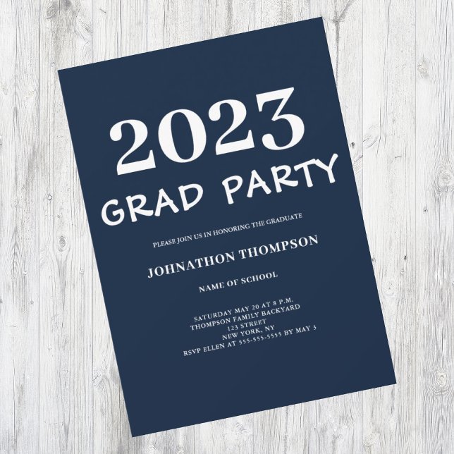 Invitation de la Partie de graduation de la Marine (Créateur téléchargé)