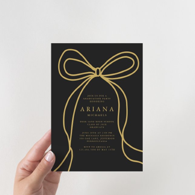 Invitation de la partie de graduation Gold Bow mod (Créateur téléchargé)