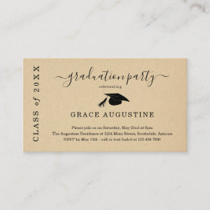 Invitation de la Partie de graduation Insérer